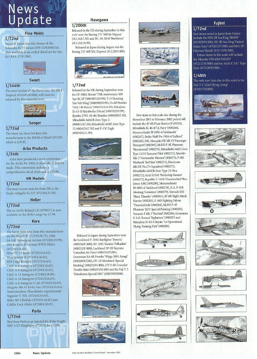 Scale Aviation Modeller International 2001-11